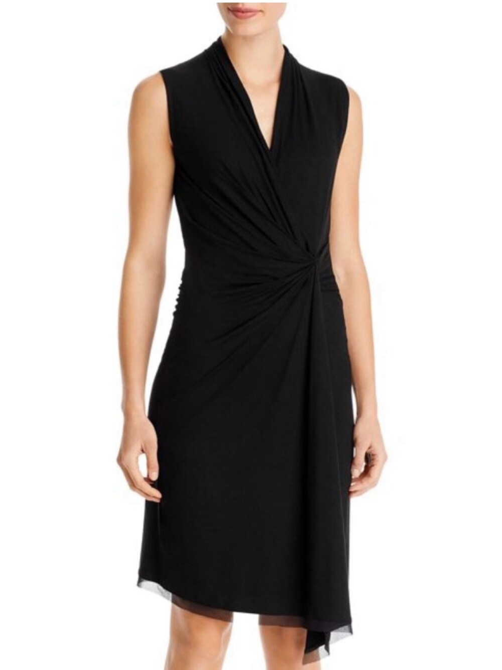 🆕 KOBI HALPERIN Maureen Twist Front Sleeveless Dress $258 NEW